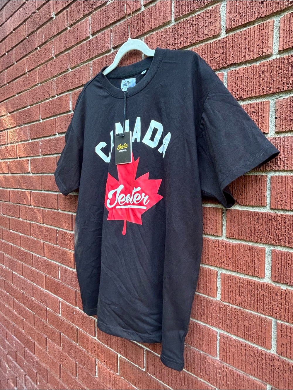 Jeeter Apparel Canada Maple Leaf Graphic T-Shirt Black Men’s M NWT